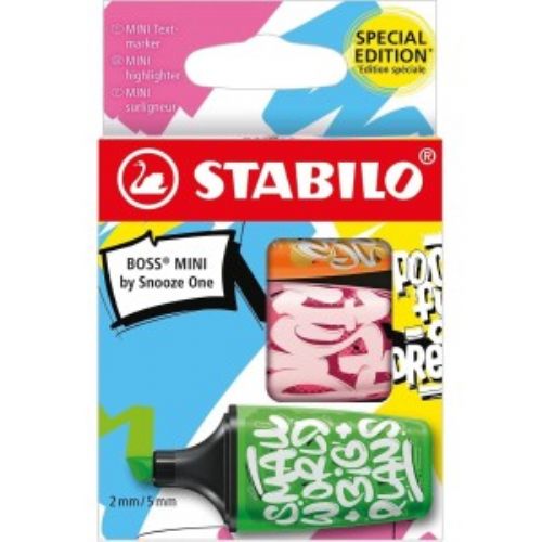 EVIDENZIATORI STABILO MINI ANIMAL VIBES 3 PZ 07/03-73